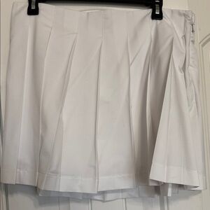 White Pleated Skirt (Naked Wardrobe)